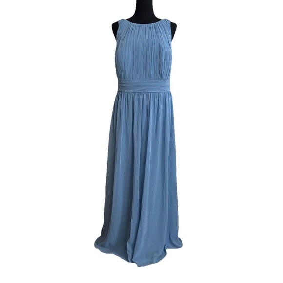 Chic Azazie Collin Bridesmaid Dress Plus Size  Size C   Waist 22 Steel Blue - Picture 1 of 10